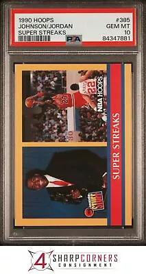 1990 Hoops #385 Magic Johnson-michael Jordan Super Streaks Psa 10 K3846612-881 • $39.99