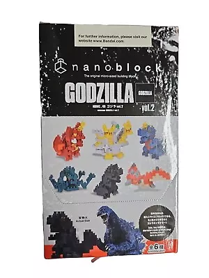 Nanoblock Mini Nano Godzilla Vol.2 NBMC_49S Full BOX 6 Pieces -complete Set • $59.99