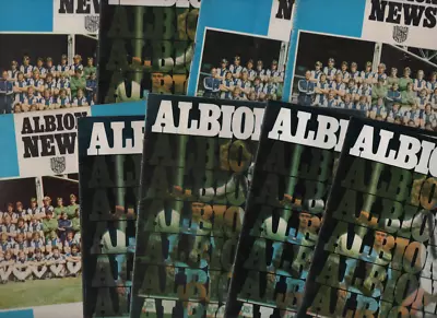West Bromwich Albion Brom WBA HOME & AWAY Programmes 1976/77 League & Cup Div.1 • £2