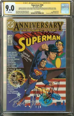 Superman #400 CGC 9.0 Signature Series SS WRIGHTSON MOEBIUS J ROBINSON F Miller+ • $4999.95