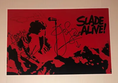 £179.99 • Buy Signed Noddy Holder Jim Lea Dave Hill Don Powell Slade Alive 12x8 Photo Rare
