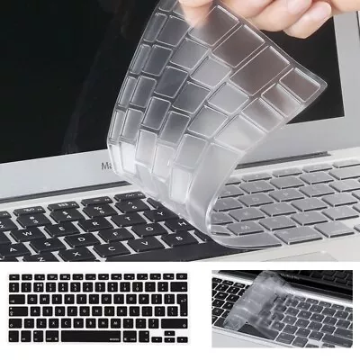 Black Or Clear Keyboard Skin Cover Case For Apple MacBook Air Pro 11/13/14/15/16 • £4.46