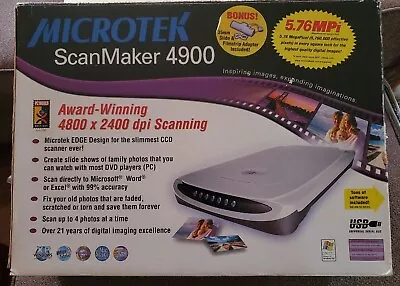 MICROTEK Flatbed Scanner ScanMaker 4900  EXCLUDES BONUS PKG • $99.99