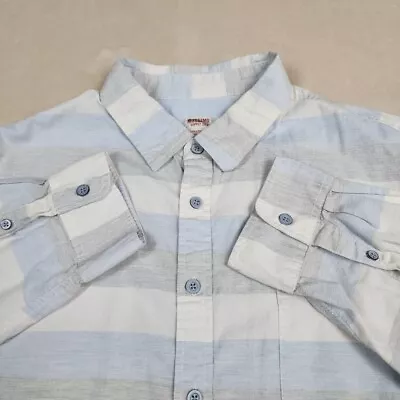 Mossimo Supply Co Men Long Sleeve Button Up Shirt Size XX Large Stripe Print XXL • $10.20