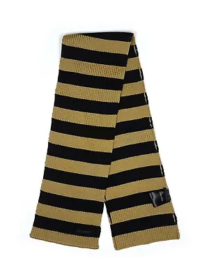 $179 • Buy PRADA S/S 2018 Camel Black Striped Cable Knit Wool Scarf NWT