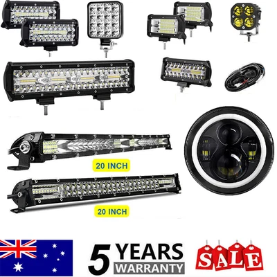 $13.48 • Buy 4/5/6/7/12/20 Inch LED Light Bar Slim Flood Spot Combo Offroad Driving Truck SUV
