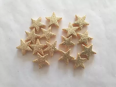 24 Glitter Stars - Edible Sugar Cake Decorations / Toppers • £4.50