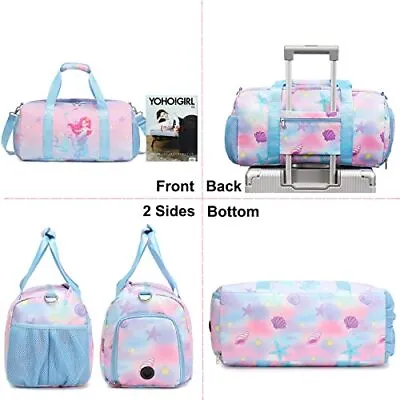 Dance Bag For Girls Gymnastics Gym Bag Overnight Little Mermaid Duffle Bag Tr... • $37.90