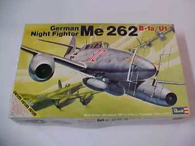 Vintage Revell 1/32 Scale Me 262 B-1a / U1 German Night Fighter H-275 Kit • $30