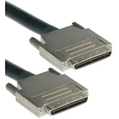 $58.99 • Buy 6FT SCSI III Cable, VHDCI 68 (0.8mm) Male, Offset Orientation 10N3-14106