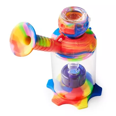 4.3  Mini Silicone Bong For Smoking Shisha Hookah Water Pipe For Smoking Bowl • $15.99