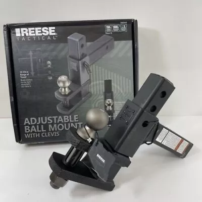 REESE Tactical Towpower 2  Ball Adjustable Mount W/ Clevis Trailer Hitch • $84.99