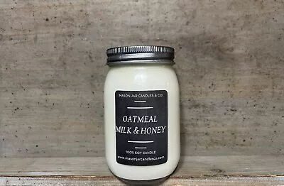 Oatmeal Milk & Honey Soy Candle | 16 Oz Scented Soy Candles | Free Shipping • $16.39