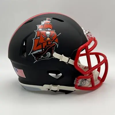 Tampa Bay Buccaneers CUSTOM Matte Black - Pirate Ship Mini Football Helmet • $65