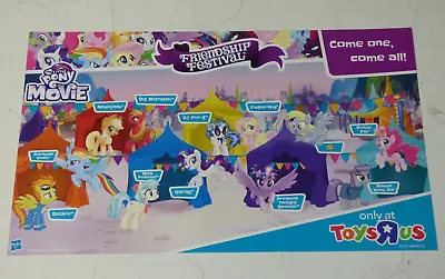 MY LITTLE PONY Movie - Friendship Festival TOYS R US Promo Poster 2017 RARE • $3