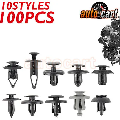 100X Rivet Bumper Fender Clip For 2010 Mitsubishi Lancer Montero Sport Outlander • $6.83