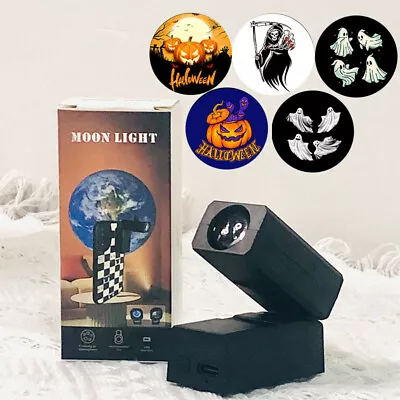 Halloween Led Decoration Projector Night Light Earth Moon Wall Projection Lamp • $7.21