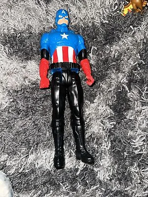 Marvel Avengers Captain America 12 Inch Action Figure Titan Hero -8768 • £3