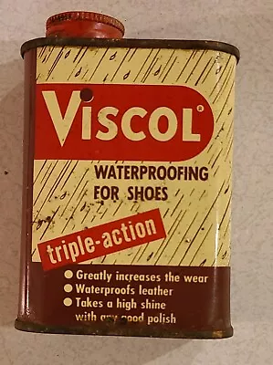 Vintage Viscol Water Proofing For Shoes 6 Oz. • $10