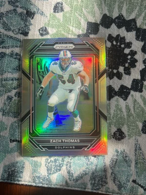 $3 • Buy 2022 Prizm Football Zach Thomas No. 186 Miami Dolphins
