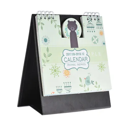 $11 • Buy 2017-2018 Cute Cartoon Animal Desk Desktop Calendar Schedule Table Plan P2D6
