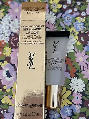 YSL YVES SAINT LAURENT Rouge Pur Couture Set & Matte Lip Coat 6.5ML BNIB • £8.95