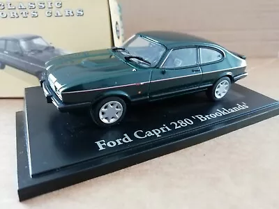 Atlas  Edition FORD CAPRI 280 Brooklands Green 1:43 Scale ( Missing Mirror's ) • £8