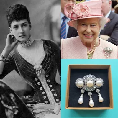 Queen Alexandra's Wedding BroochQueen MaryQueen ElizabethVictorianroyalgift • £39.99
