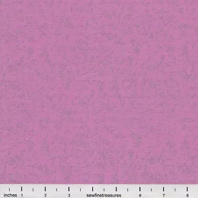 Fairy Frost PRINCESS GLITZ Pink Silver Michael Miller OOP Fabric By FQ - 1/4 YD • $3.75