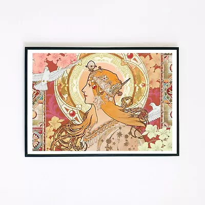 Art Nouveau 1920's Vintage Style Women Illustration 7x5 Decor Retro Wall Print  • $4.91