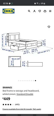 Ikea Brimnes Bed Storage Shelves  • £230