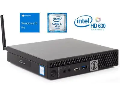 $139.88 • Buy Dell Optiplex 7040 Micro | Intel I7-6700 | 32GB RAM |512GB Win 10 Pro WiFi