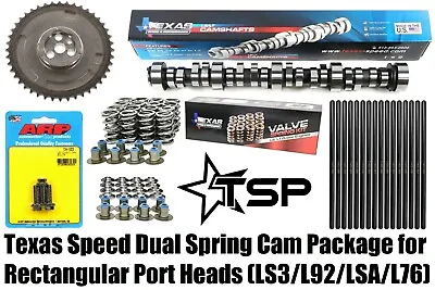 Texas Speed TSP Stage 3 LS3 LSA 6.2L Supercharged Cam Kit 3-Bolt Conversion • $803