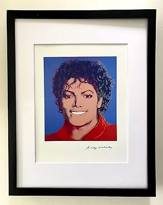 Andy Warhol | Michael Jackson Signed Vintage Print | Matted And Framed • $179