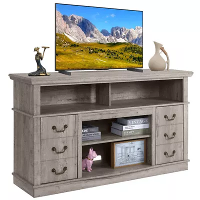 Well-designed TV Cabinet Vintage Home Living Room Wood TV Stand For TVs Modern • $350