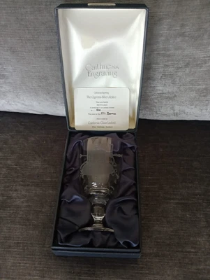 £5 • Buy The Queens Silver Jubilee. Limited Edition 236 Of 500 Caithness Goblet/Glass 