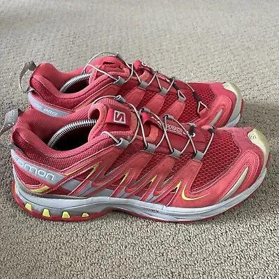 Salomon XA Pro 3D Mountain Trail Hiking Running Shoes Women's Size US 9.5 Red • $59