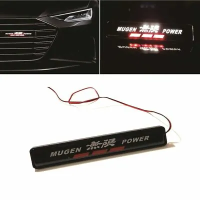 1Pcs JDM Mugen Power LED Light Car Front Grille Badge Illuminated Decal Sticker • $12