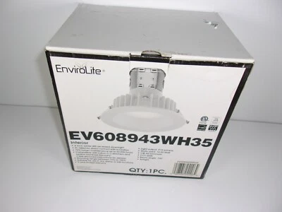 £24.86 • Buy EnviroLite EV608943WH35 Interior 6  White LED Recessed Downlight CRI 90 CCT 3500