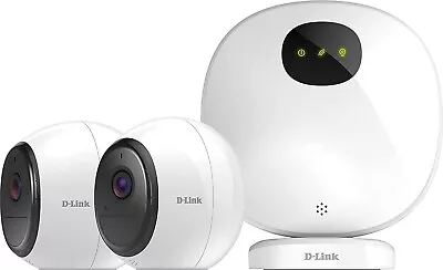 D-Link Wire Free Battery Camera Kit 2 X Rechargeable Security Camera Full HD • £129.99