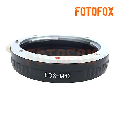 Macro Canon EOS EF Mount Lens To M42 Screw Mount Camera Adapter EOS-M42 • $12.56