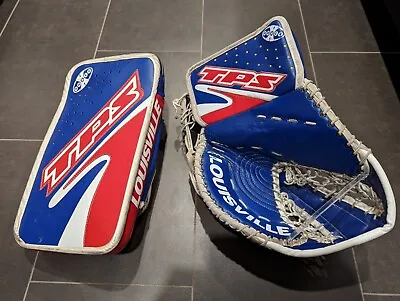 Louisville TPS XHale Blocker Glove Vintage Hockey Goalie Regular Fit Canadiens • $250