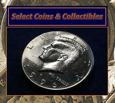 Mint Error 1996-P Kennedy Half Dollar Obverse & Reverse Die Clash! No-791 • $197.45