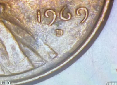 1969-D Floating Roof Penny  Lincoln Memorial Cent • $1999