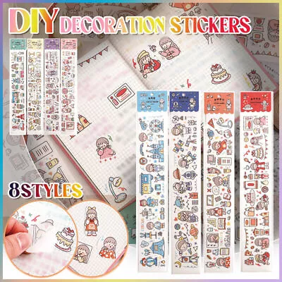 Cute Stickers Paper Stationery Bullet Journal Japanese Diary DIY Gift Handbook • $3.38