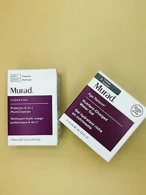 Murad Age Reform 0.25oz Water Gel-Murad  Prebiotic 4-in-1 MultiCleanser 0.17oz • $12.99