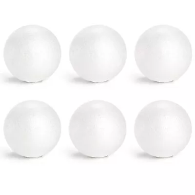 6 Pack Craft Foam Balls 6 Inch Round Polystyrene Foam Ball For Diy Arts Proje • $39.89