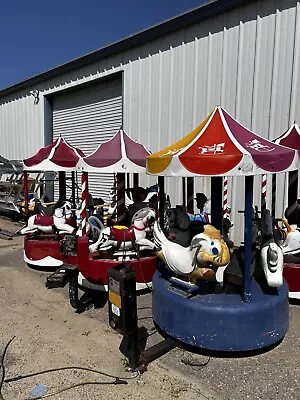 Kiddie Ride- Coin Op Carousel Horses “As Is” • $750