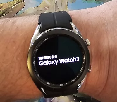 Samsung Galaxy Watch 3 41mm Mystic Silver Case With Black Band (SM-R850NZSAXAR) • $43