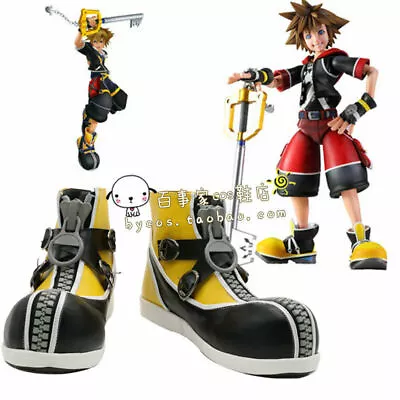 Kingdom Hearts Sora Yellow Shoes Cosplay Costume Shoes Boots  • $15.75